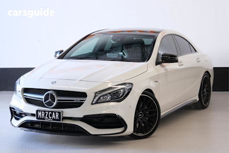 White 2016 Mercedes-Benz CLA45 Coupe AMG