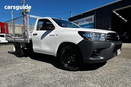 White 2017 Toyota Hilux Cab Chassis Workmate