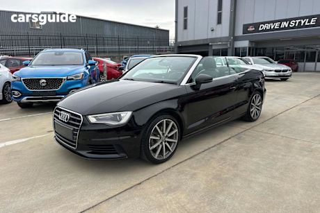 Black 2015 Audi A3 Cabriolet 1.4 Tfsi Attraction COD