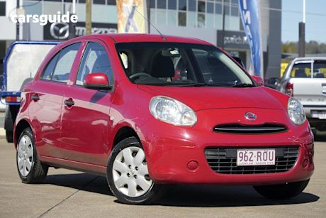 Red 2011 Nissan Micra Hatchback ST-L