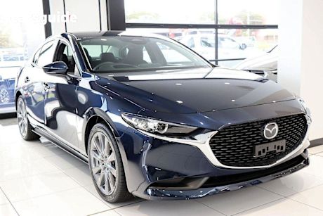 Blue 2024 Mazda Mazda3 Sedan G20 EVOLVE F