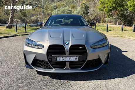 Grey 2022 BMW M3 Saloon