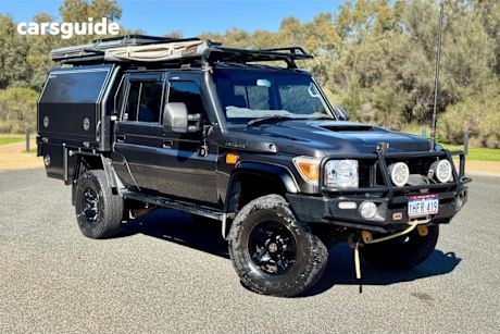 Grey 2017 Toyota Landcruiser Double Cab Chassis GXL (4X4)