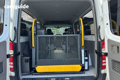 White 2015 Mercedes-Benz Sprinter Bus Transfer