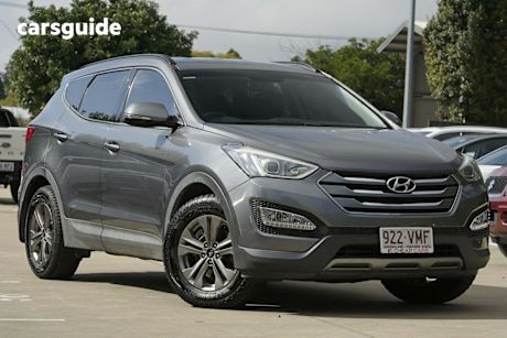 Grey 2015 Hyundai Santa FE Wagon Active Crdi (4X4)