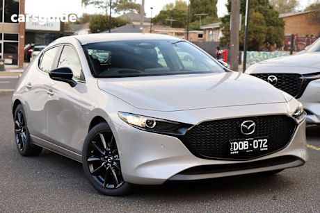 Silver 2025 Mazda 3 Hatchback G25 Evolve SP Vision