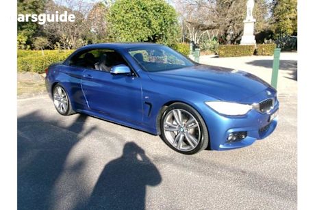Blue 2014 BMW 435I Convertible