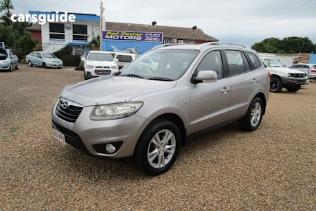 Grey 2010 Hyundai Santa FE Wagon Highlander Crdi (4X4)