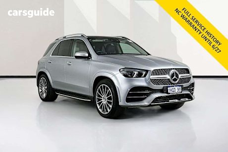 Silver 2022 Mercedes-Benz GLE450 Wagon 4Matic (hybrid)