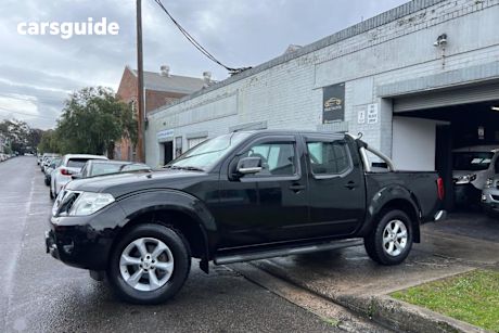 Black 2013 Nissan Navara Ute Tray ST (4x4) D40 MY12