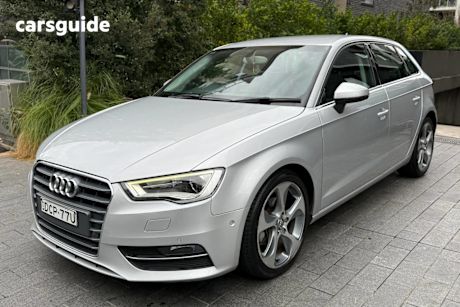 Silver 2013 Audi A3 Hatchback Sportback 2.0 TDI Ambition