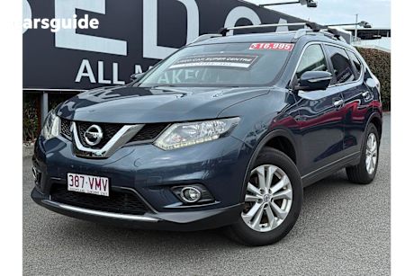 Blue 2015 Nissan X-Trail Wagon ST-L F