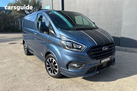 Blue 2020 Ford Transit Custom Van 320S (swb) Sport