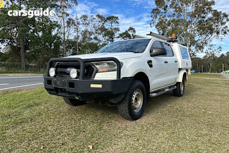 White 2015 Ford Ranger Crew Cab Chassis XL 2.2 HI-Rider (4X2)