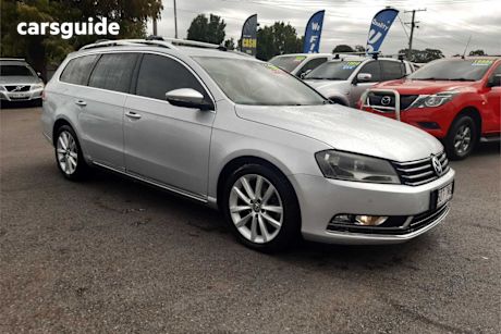 Silver 2013 Volkswagen Passat Wagon 130 TDI Highline