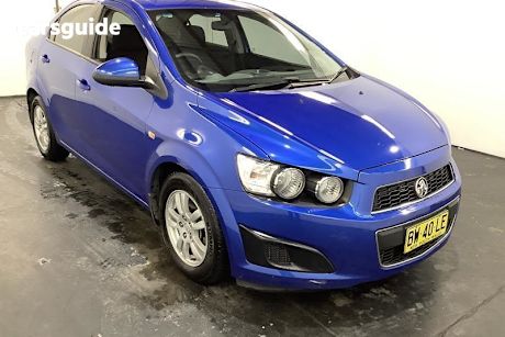 Blue 2013 Holden Barina Sedan CD
