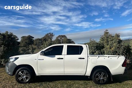 White 2021 Toyota Hilux Double Cab Pick Up Workmate