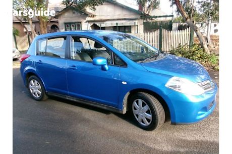 Blue 2011 Nissan Tiida Sedan ST