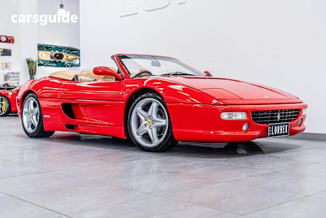 Red 1999 Ferrari F355 Convertible Spider F1
