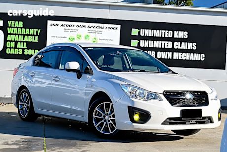 White 2014 Subaru Impreza Sedan 2.0I Luxury Limited Edition