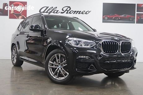 Black 2020 BMW X3 Wagon XDRIVE20D 4X4
