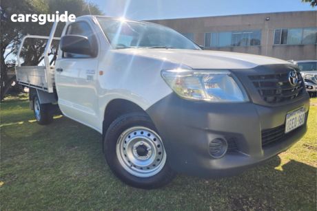 White 2013 Toyota Hilux Cab Chassis Workmate
