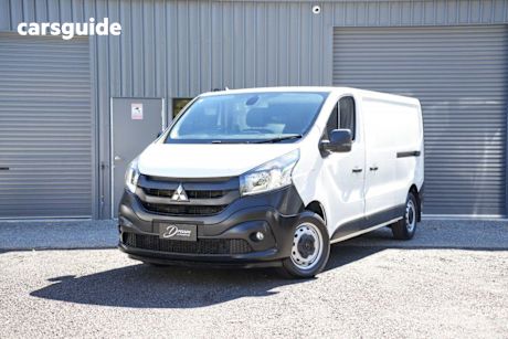 White 2020 Mitsubishi Express Commercial GLX+ LWB TAILGATE (M.MED/NAVI) SN MY22
