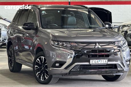 Grey 2021 Mitsubishi Outlander Wagon Phev GSR 5 Seat (awd)