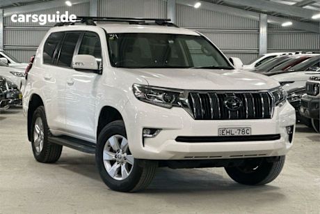 White 2020 Toyota Landcruiser Prado Wagon GXL Flat Tailgate
