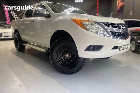 White 2015 Mazda BT-50 Dual Cab Utility XTR (4X4)