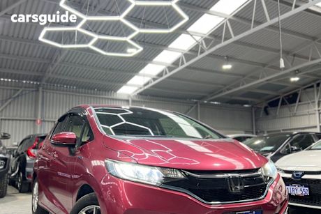 Red 2017 Honda Fit Hatch (HYBRID) F GP5