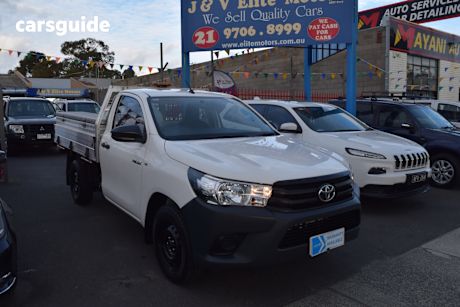 White 2018 Toyota Hilux Cab Chassis Workmate