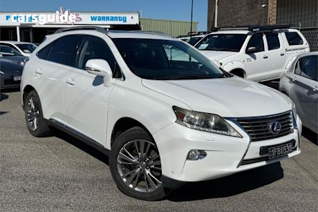 White 2013 Lexus RX450H Wagon Luxury