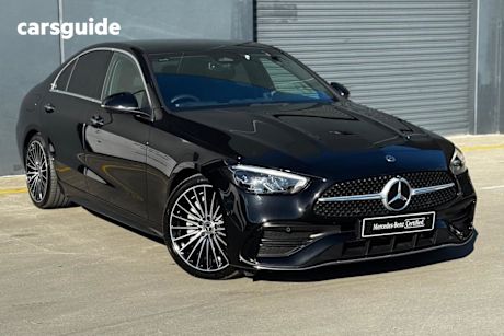 Black 2024 Mercedes-Benz C200 Sedan Mhev
