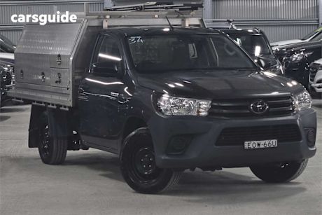 Grey 2021 Toyota Hilux Cab Chassis Workmate