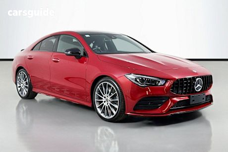Red 2022 Mercedes-Benz CLA250 Coupe 4Matic