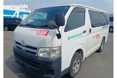 White 2011 Toyota Hiace Commercial