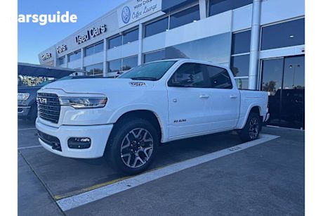 White 2024 Ram 1500 Ute Tray LARAMIE SPORT HURRICANE SO RAMBOX 4X4