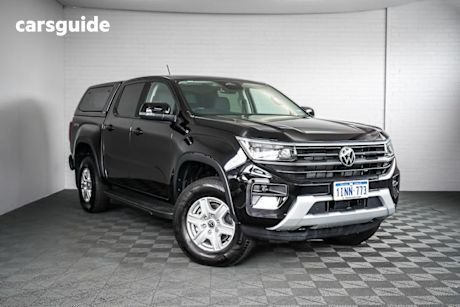 Black 2024 Volkswagen Amarok Dual Cab Utility Life TDI500 4Motion