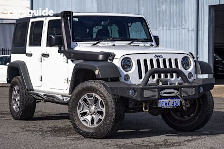 White 2015 Jeep Wrangler Unlimited Softtop Rubicon (4X4)