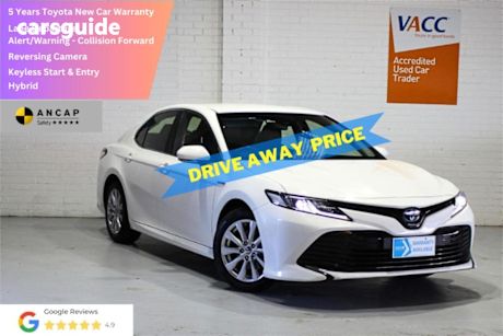 White 2024 Toyota Camry Sedan Ascent Hybrid