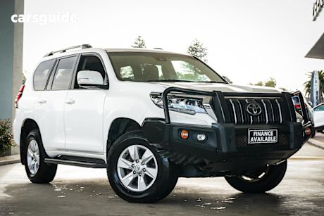White 2022 Toyota Landcruiser Prado Wagon GXL Flat Tailgate