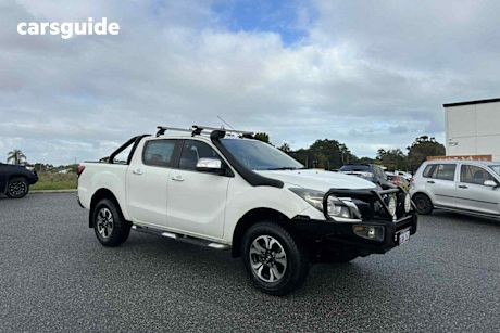 White 2016 Mazda BT-50 Dual Cab Utility GT (4X4)