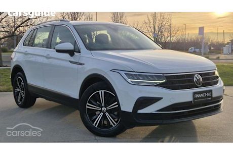 White 2021 Volkswagen Tiguan SUV 110TSI LIFE F