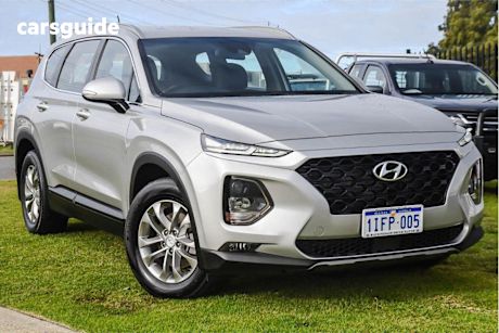Silver 2020 Hyundai Santa FE Wagon Active Crdi (awd)
