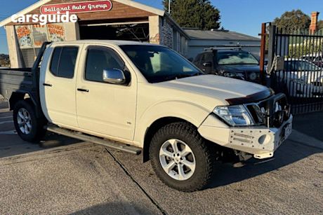 White 2012 Nissan Navara Dual Cab Utility ST-X 550 (4X4)