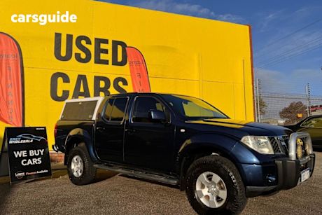 Blue 2010 Nissan Navara Ute Tray ST (4x4) D40