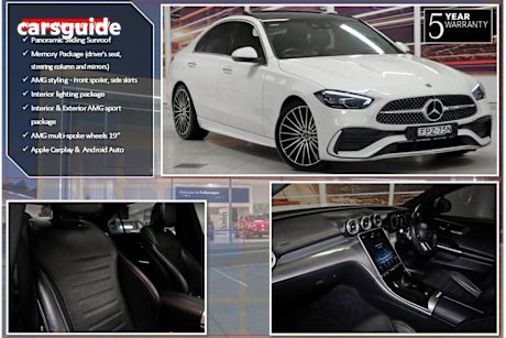White 2022 Mercedes-Benz C300 Sedan Mhev