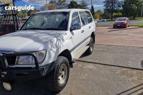 White 1998 Toyota Landcruiser Wagon GXL (4X4)