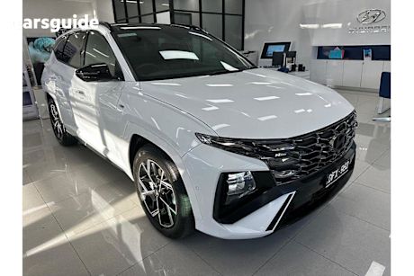 White 2024 Hyundai Tucson SUV PREMIUM N LINE 4X4